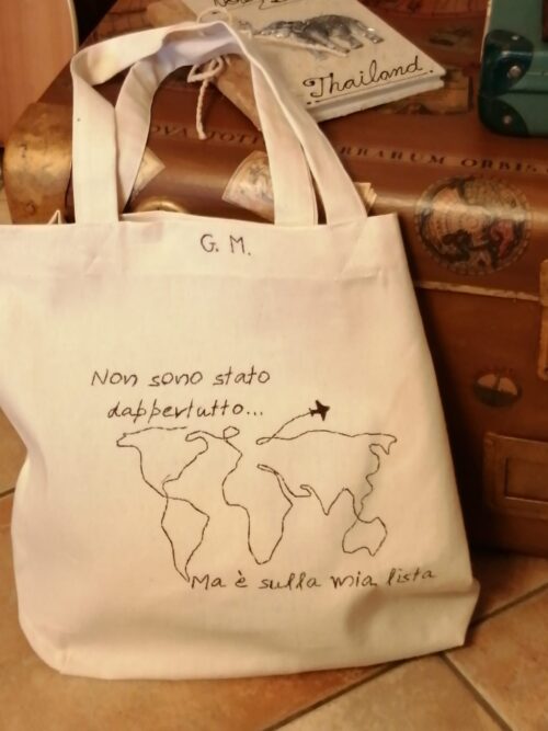 shopper ricamata mondo
