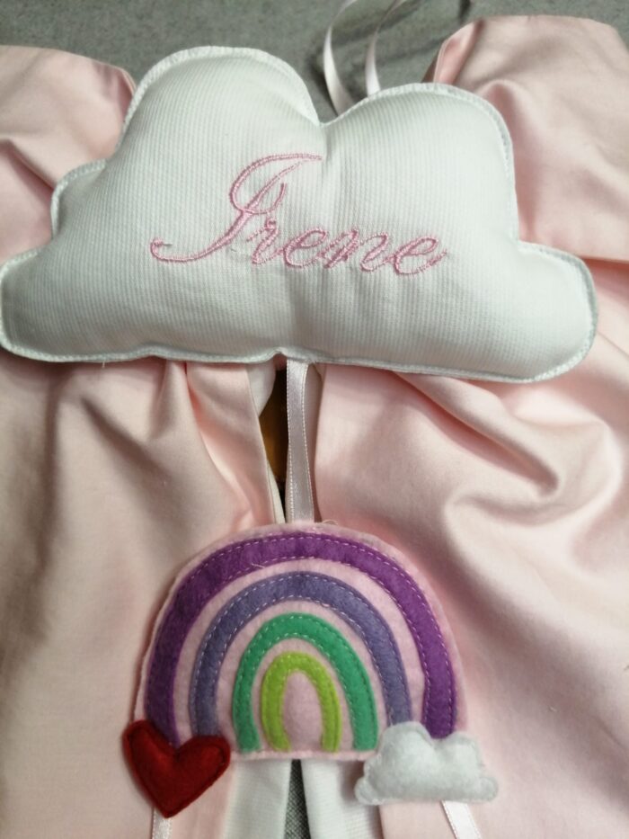 Fiocco nascita con arcobaleno - immagine 2