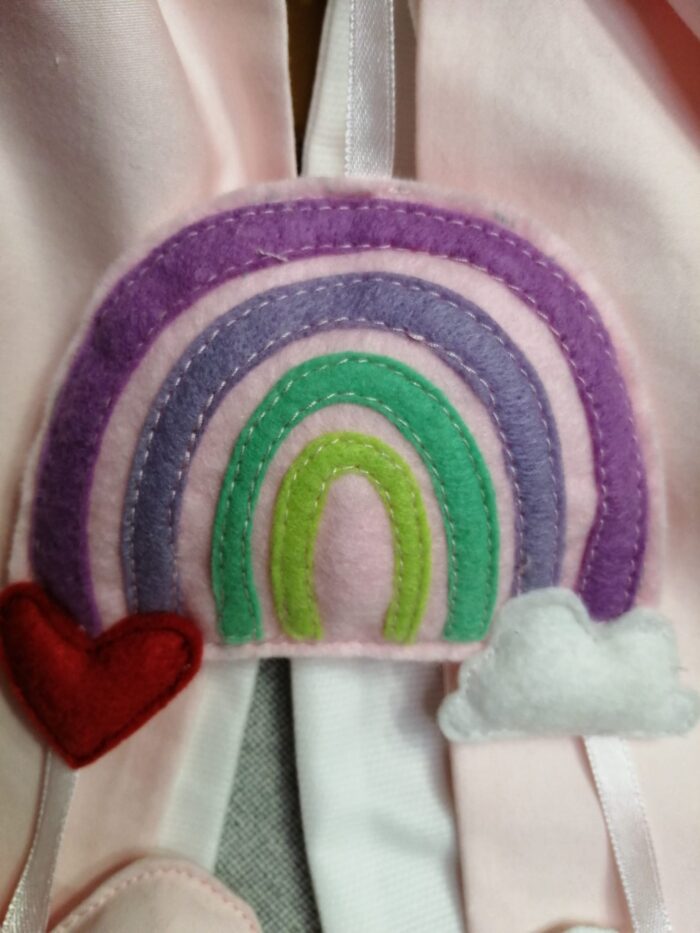 Fiocco nascita con arcobaleno - immagine 3