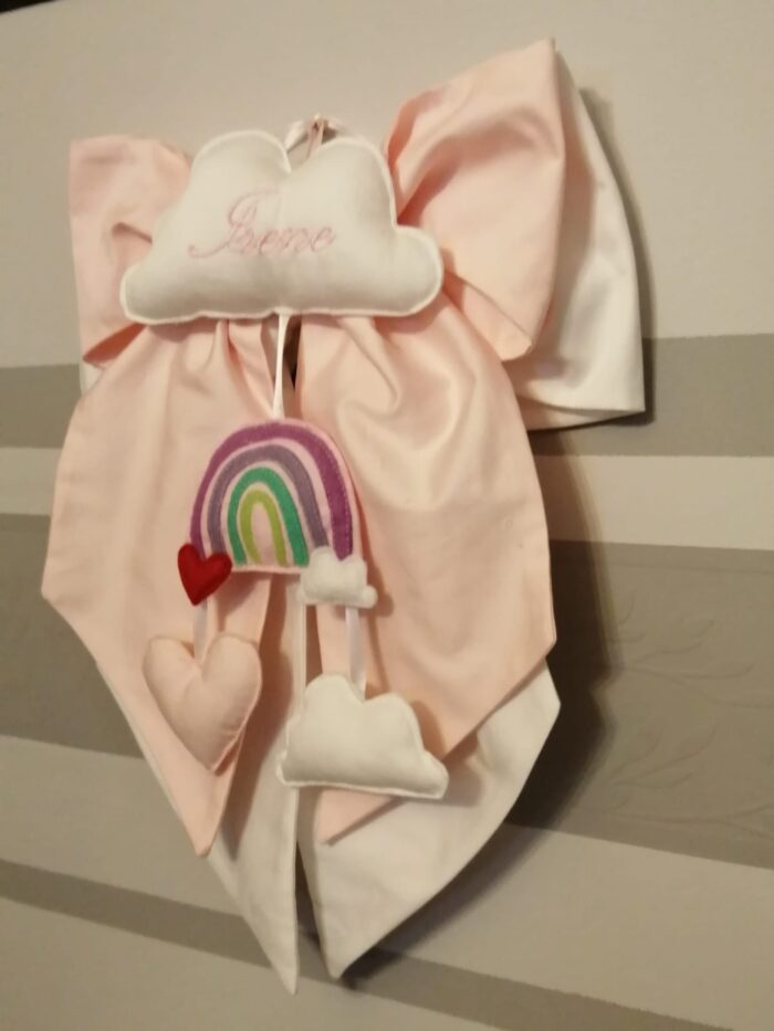 Fiocco nascita con arcobaleno - immagine 4