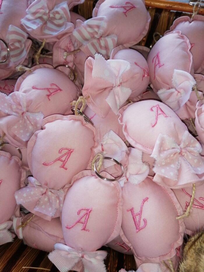 Bomboniera nascita palloncino con iniziale - immagine 2