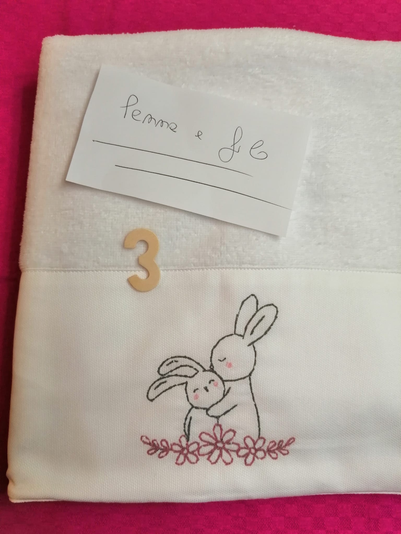 Asciugamano personalizzato neonato bimbo
