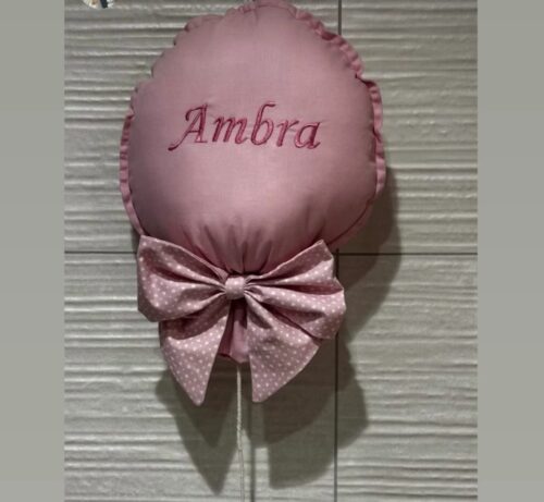 Fiocco nascita palloncino rosa